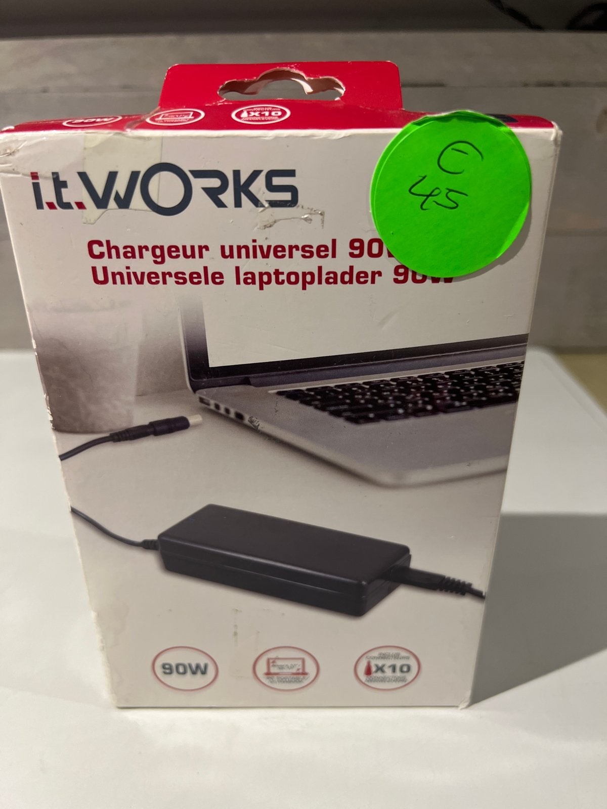 Universele laptoplader 90W - i.t.WORKS, Computers en Software, N, N, Nieuw, Ophalen of Verzenden
