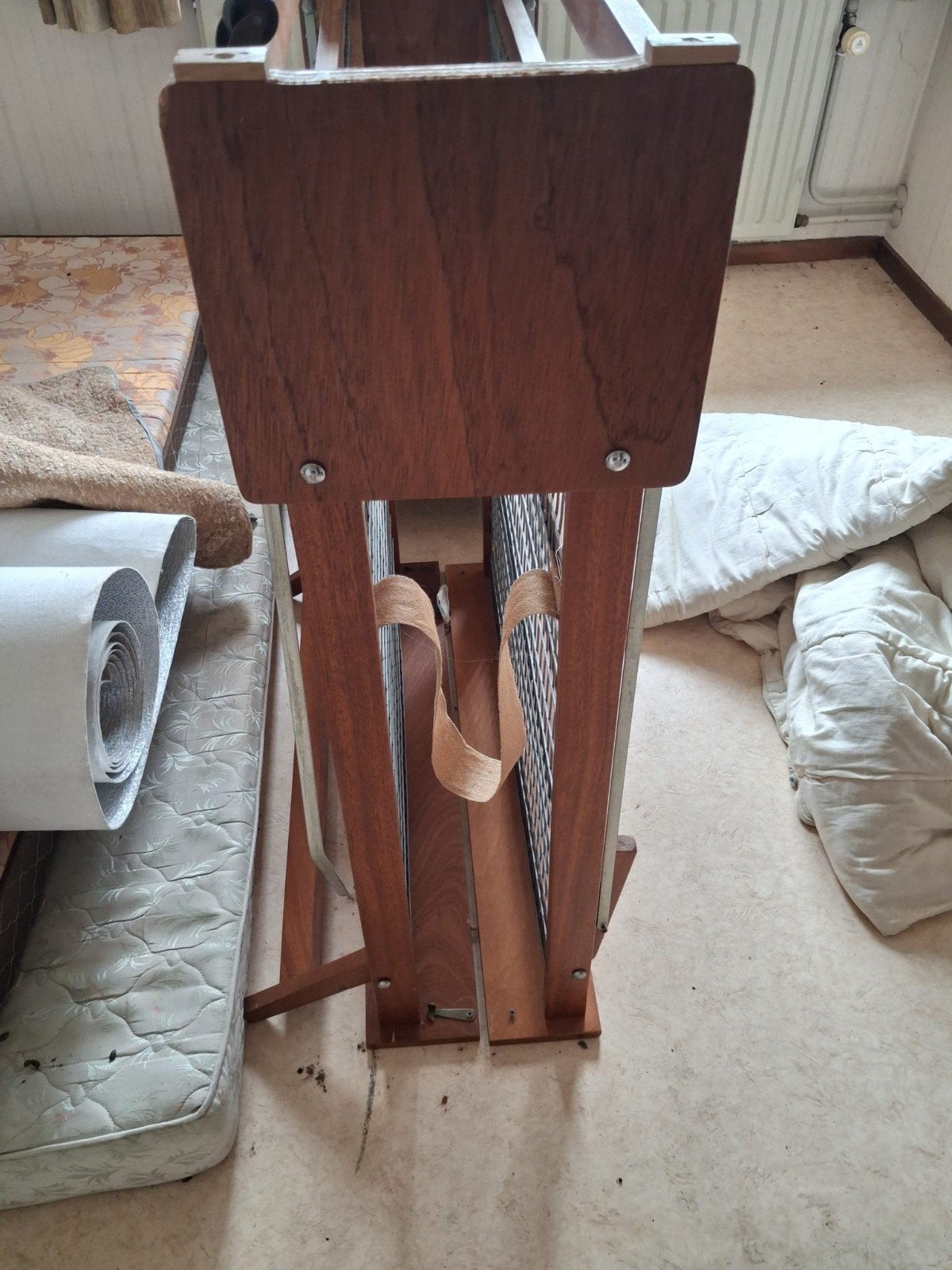 te koop een bed, Ophalen, Eenpersoons, Hout, 190 cm of minder