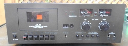 Akai cassettedeck CS705 D zwart, mooi maar draait NIET!, Ophalen of Verzenden, Enkel, Akai, Tape counter