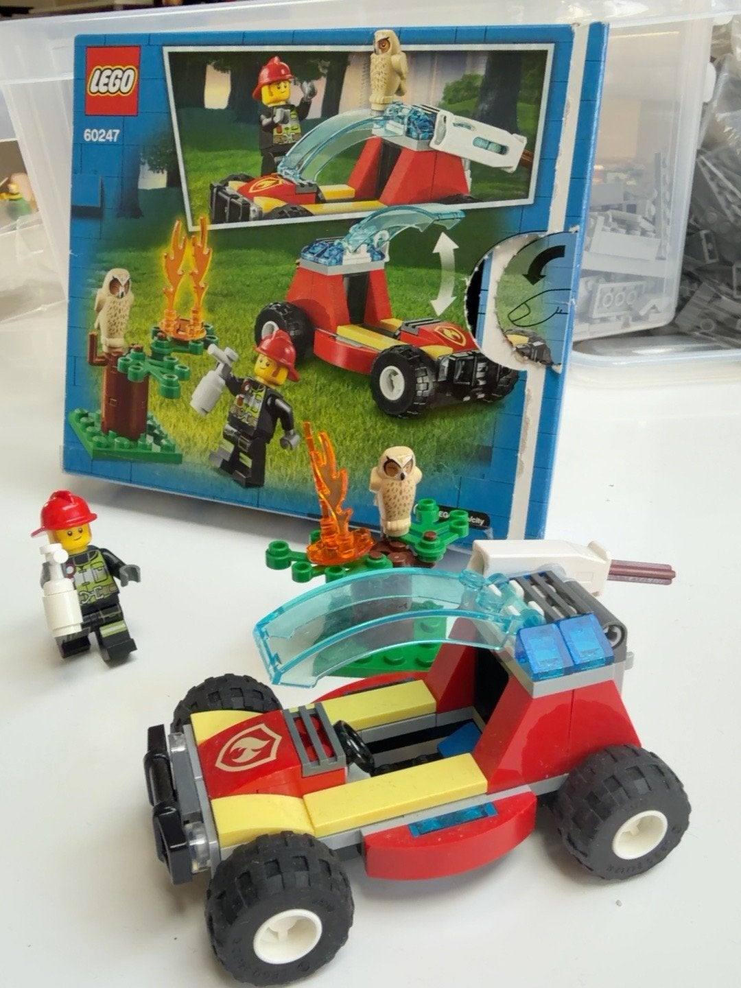 Lego City 60247 Brandweerbosbrand compleet met doos, City, Lego, Ophalen of Verzenden, Zo goed als nieuw