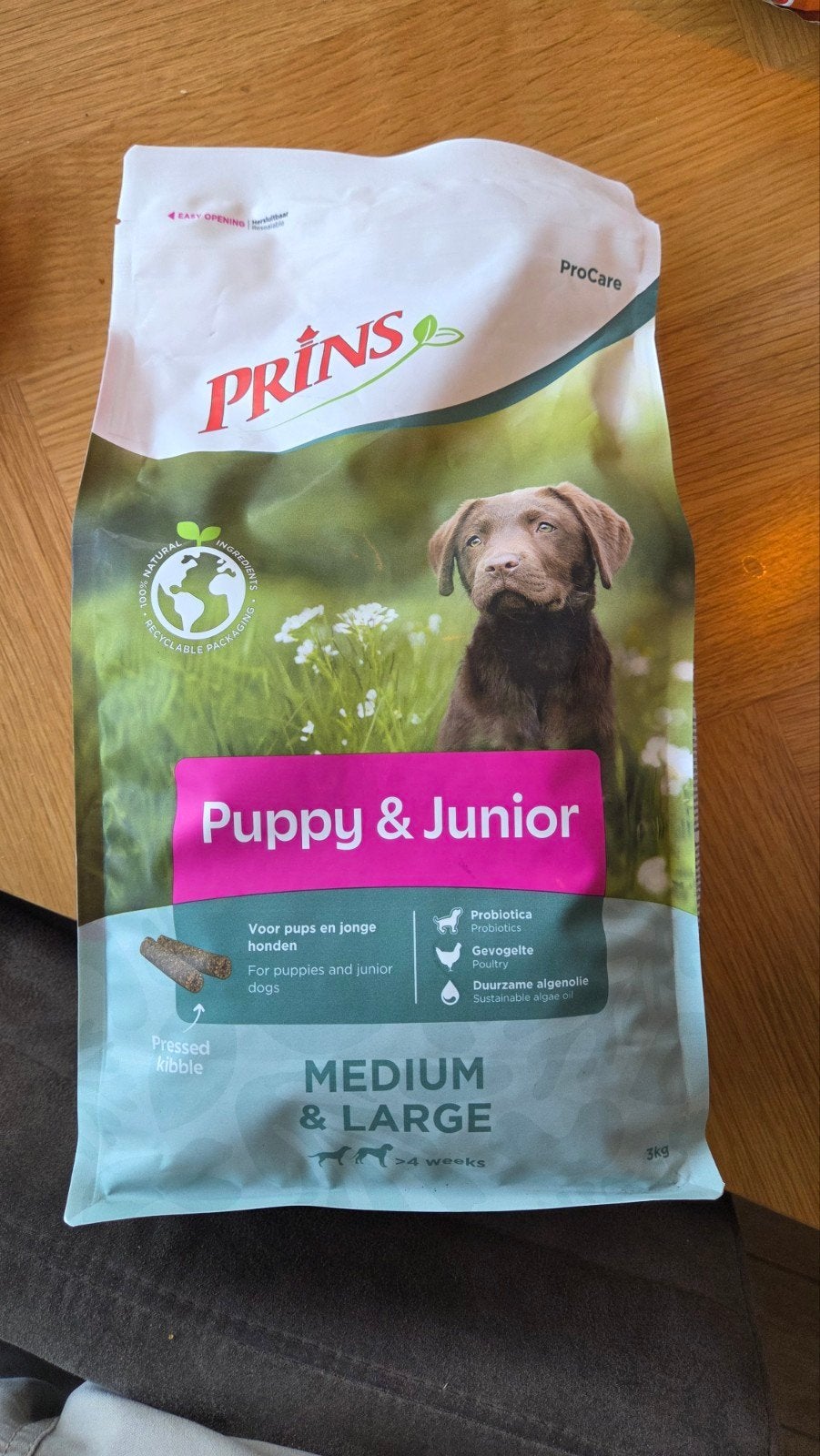 Gratis hondenvoer Prins Puppy&Junior 3kg, Ophalen, Hond