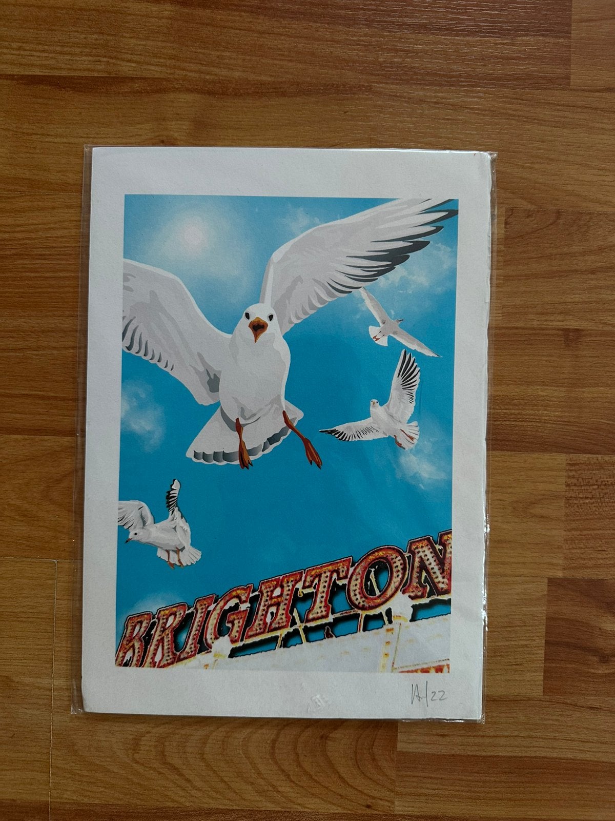 Een poster uit Brighton, Hobby en Vrije tijd, Ophalen of Verzenden, Zo goed als nieuw, Plaatje