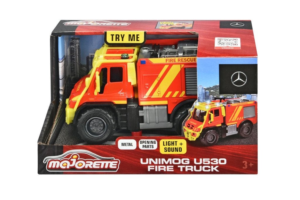 Majorette: Unimog U530 Fire Truck, ., Nieuw, Ophalen of Verzenden, .