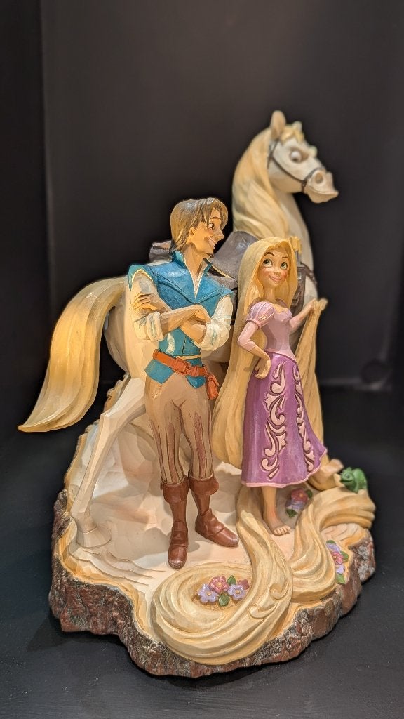 Disney 'Live your dream' Rapunzel, Flynn Rider en Maximus, Ophalen of Verzenden, Overige figuren, Zo goed als nieuw, Beeldje of Figuurtje