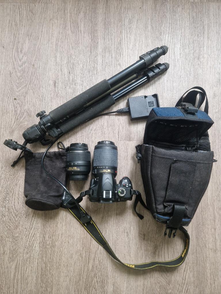Camera set Nikon D3200, Audio, Tv en Foto, Fotocamera's Digitaal, Gebruikt, Spiegelreflex, Ophalen of Verzenden, 4 t/m 7 keer