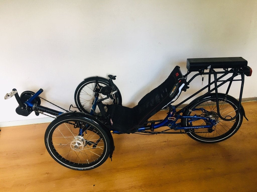 Electrische Ligfiets Ice Trike Sprint RS, Ophalen of Verzenden, Zo goed als nieuw