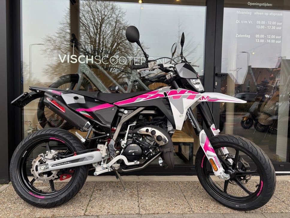 Fantic XM 50 Performance | Wit / Pink | Vandaag Rijden, FANTIC, 6 versnellingen, Maximaal 45 km/u, Onbekend