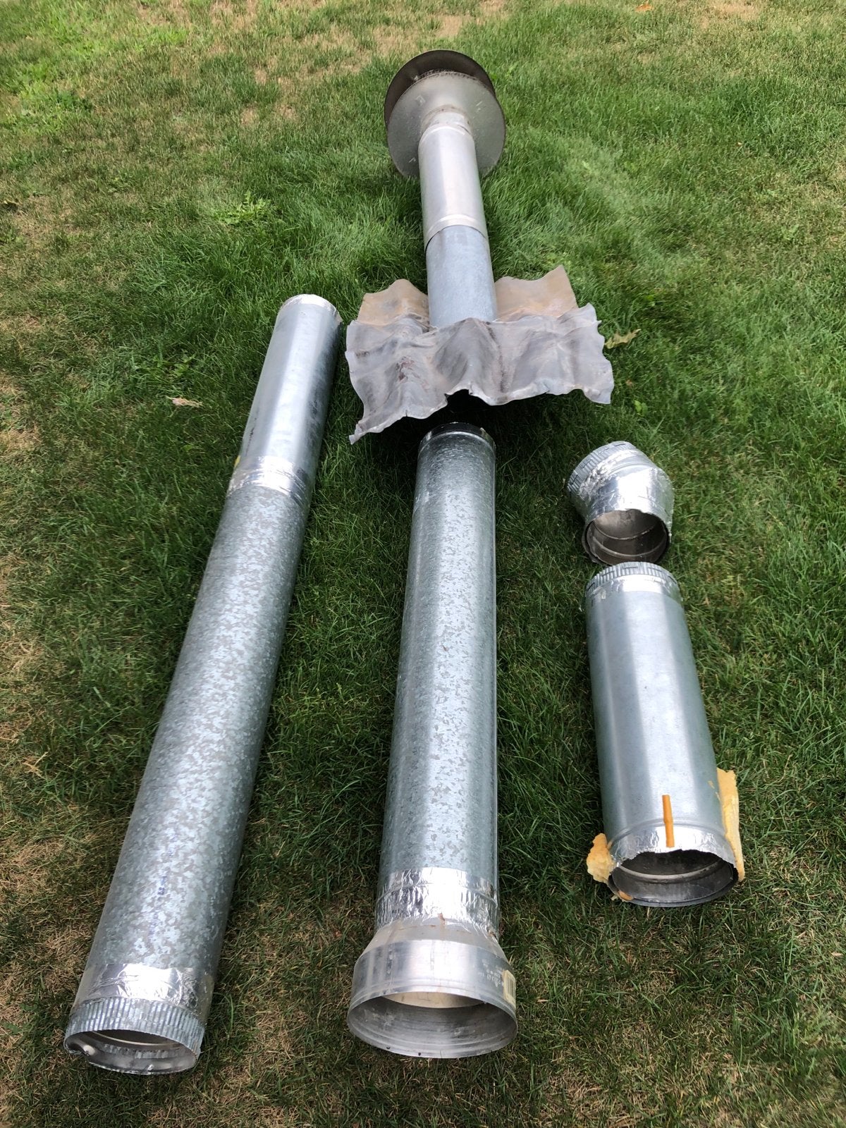 Dubbelwandige Rookgasafvoer 160mm met Dakdoorvoer voor Gasha, Ophalen, Gebruikt