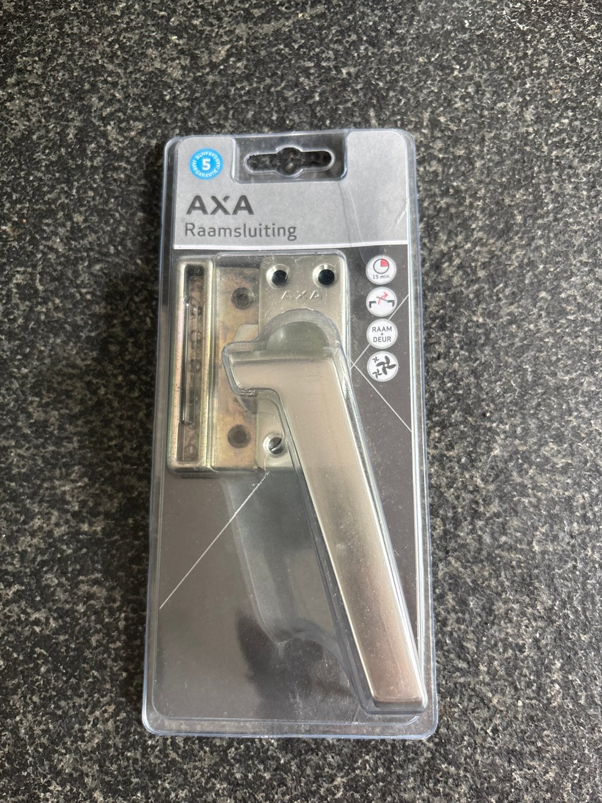 AXA Raamsluiting met nok 3302 rechtsdraaiend, Ophalen of Verzenden, Nieuw, Overige materialen, Schuif of Grendel