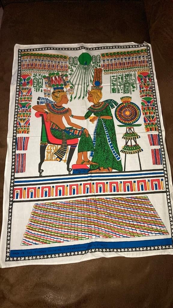 Doek Katoen Egypte Farao Hiërogliefen, Verzenden