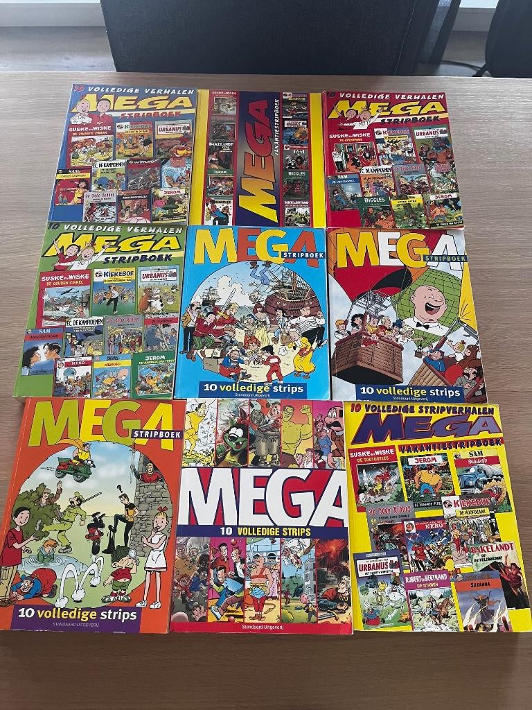 Mega Stripboek - 90 Volledige strips - 9 Boeken - 5 euro p.s, Boeken, Stripboeken, Eén stripboek, Ophalen of Verzenden, Gelezen