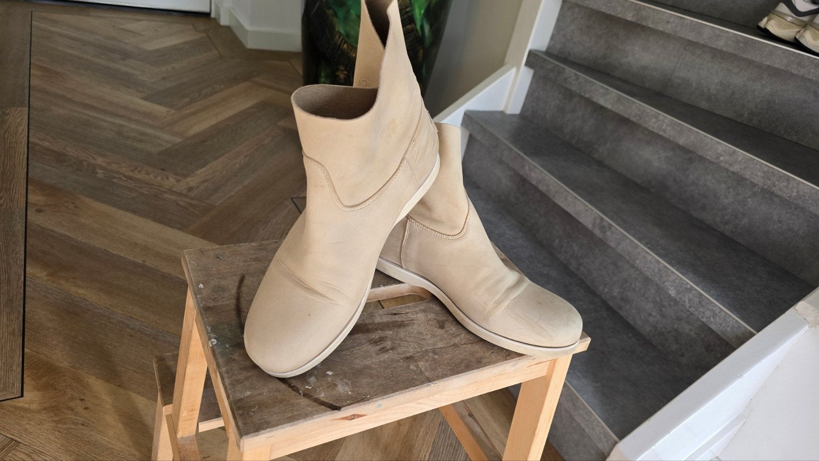 Shabbies enkellaarsjes maat 38, Shabbies Amsterdam, Beige, Lage of Enkellaarzen, Ophalen of Verzenden