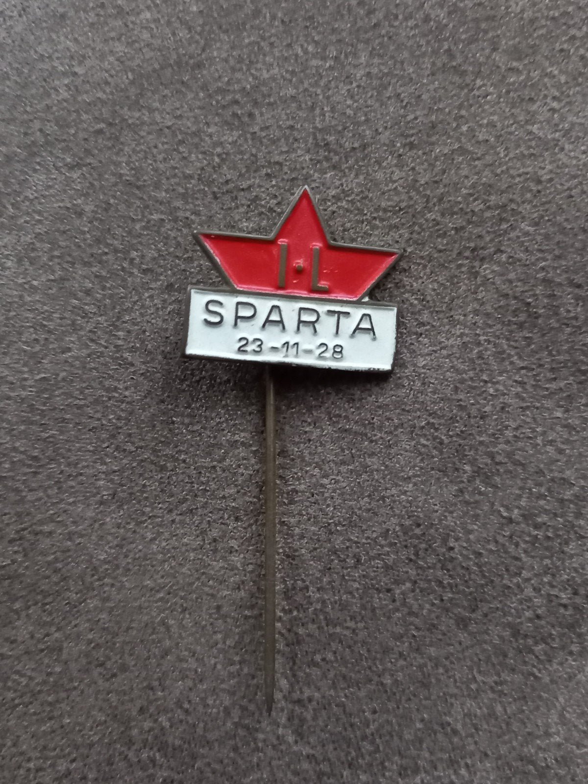 Speldje IL Sparta 23-11-28  (Voetbal - ijshockey Noorwegen?), Ophalen of Verzenden, Gebruikt
