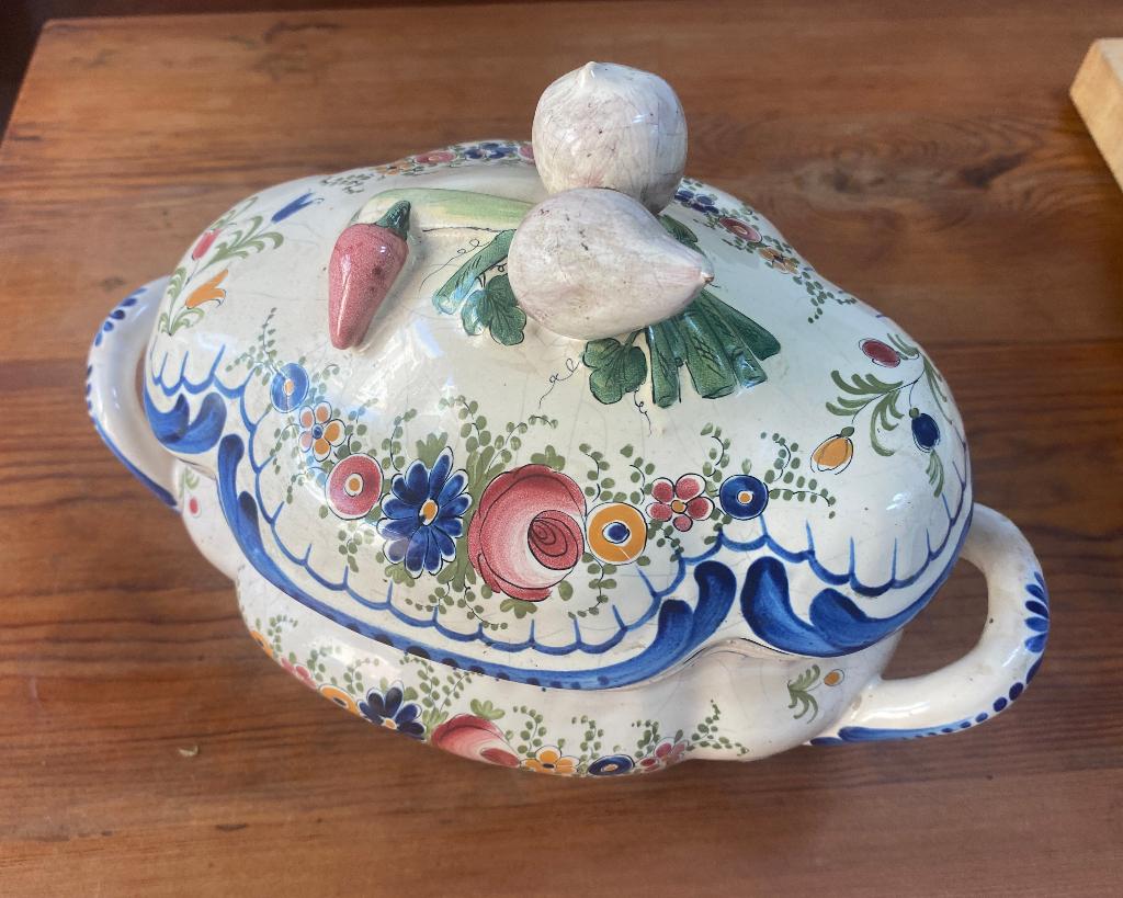 kleine soepterrine, Ophalen