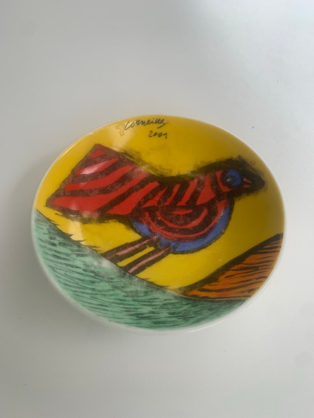 Corneille schaaltje met vogelmotief, 2001, Antiek en Kunst, Ophalen of Verzenden