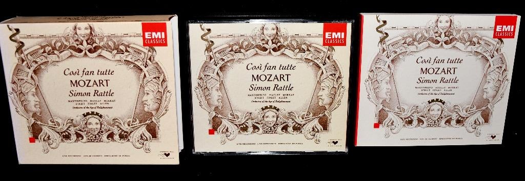 Mozart - Cosi Fan Tutte - Simon Rattle - Martin.. (3 CD-BOX), Verzenden, Classicisme, Zo goed als nieuw, Overige typen