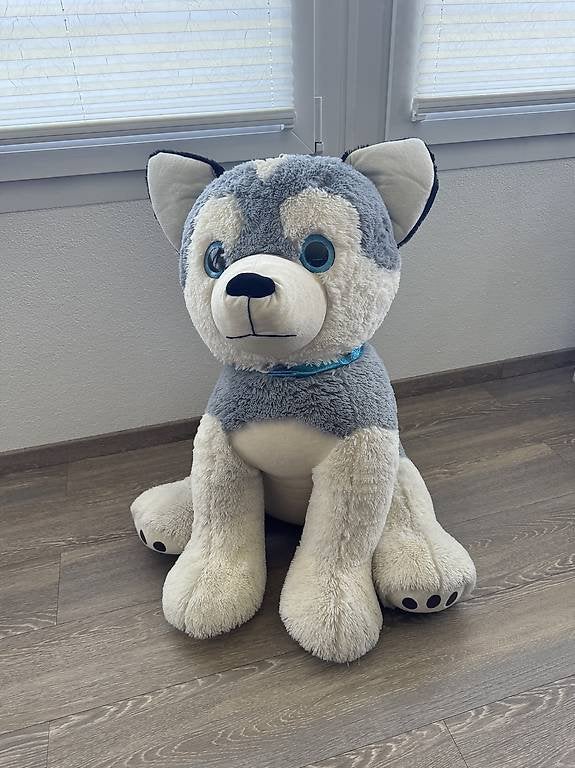 Grote knuffel hond glitterogen, Ophalen, Zo goed als nieuw, Hond, Middelgroot (20 tot 80 cm)