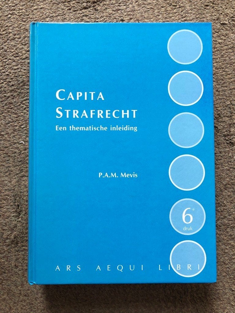 Capita strafrecht een thematische inleiding, P.A.M. Mevis, Overige wetenschappen, Nieuw, Ophalen of Verzenden