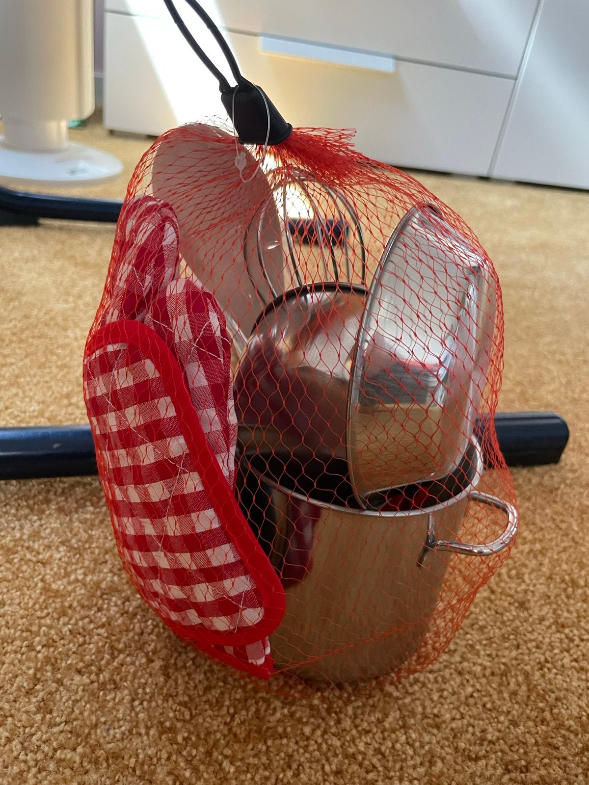 Kinder Keukenset RVS met Ovenwant en Garde, Kinderen en Baby's, Ophalen of Verzenden, Nieuw, Jongen of Meisje