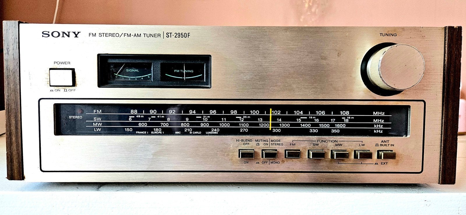 Sony ST-2950F Vintage Tuner, Ophalen of Verzenden, Gebruikt, Analoog