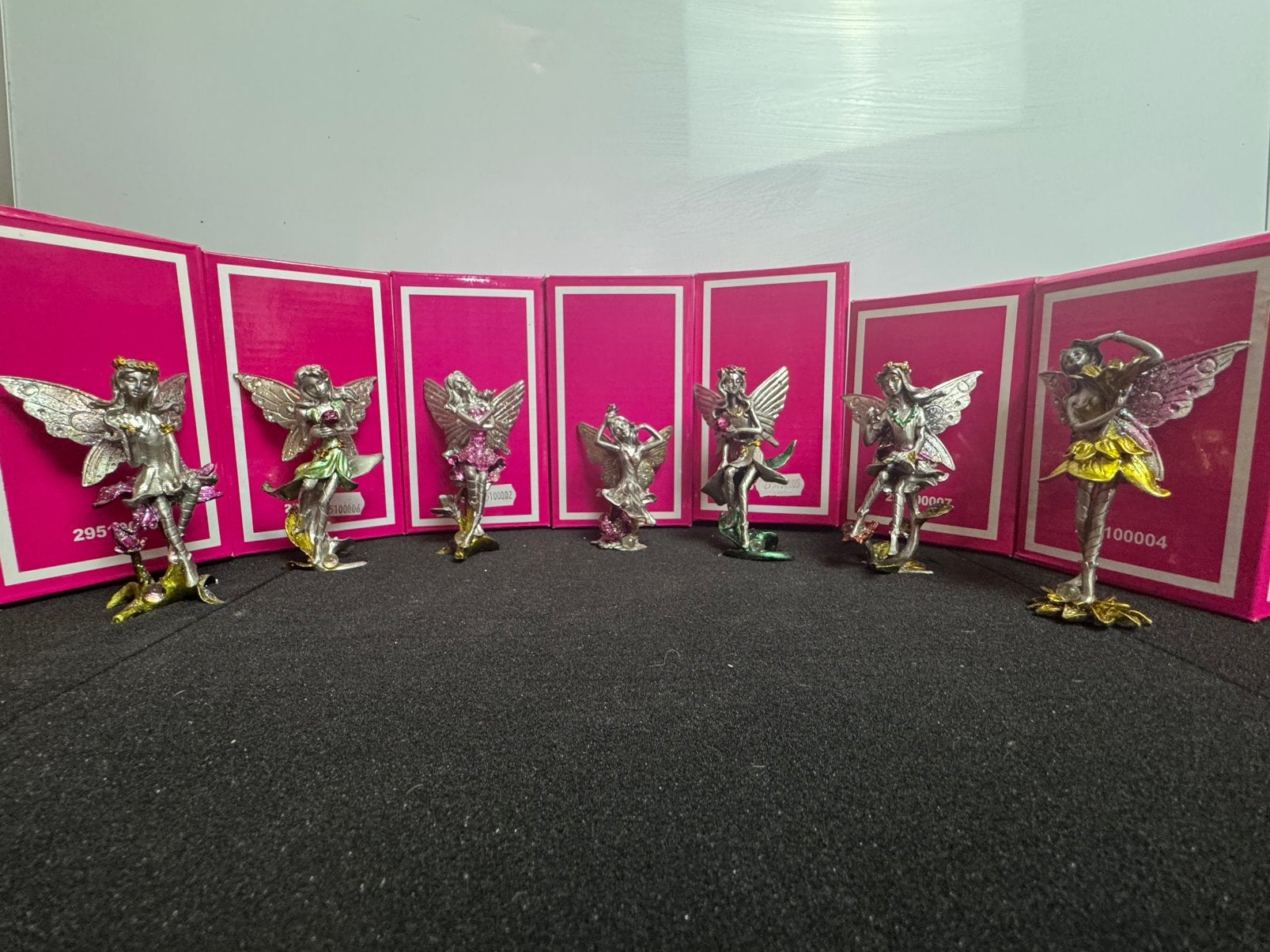 Set van 7 mooie vintage tinnen elfjes / feeën, Ophalen of Verzenden, Zo goed als nieuw, Fantasy