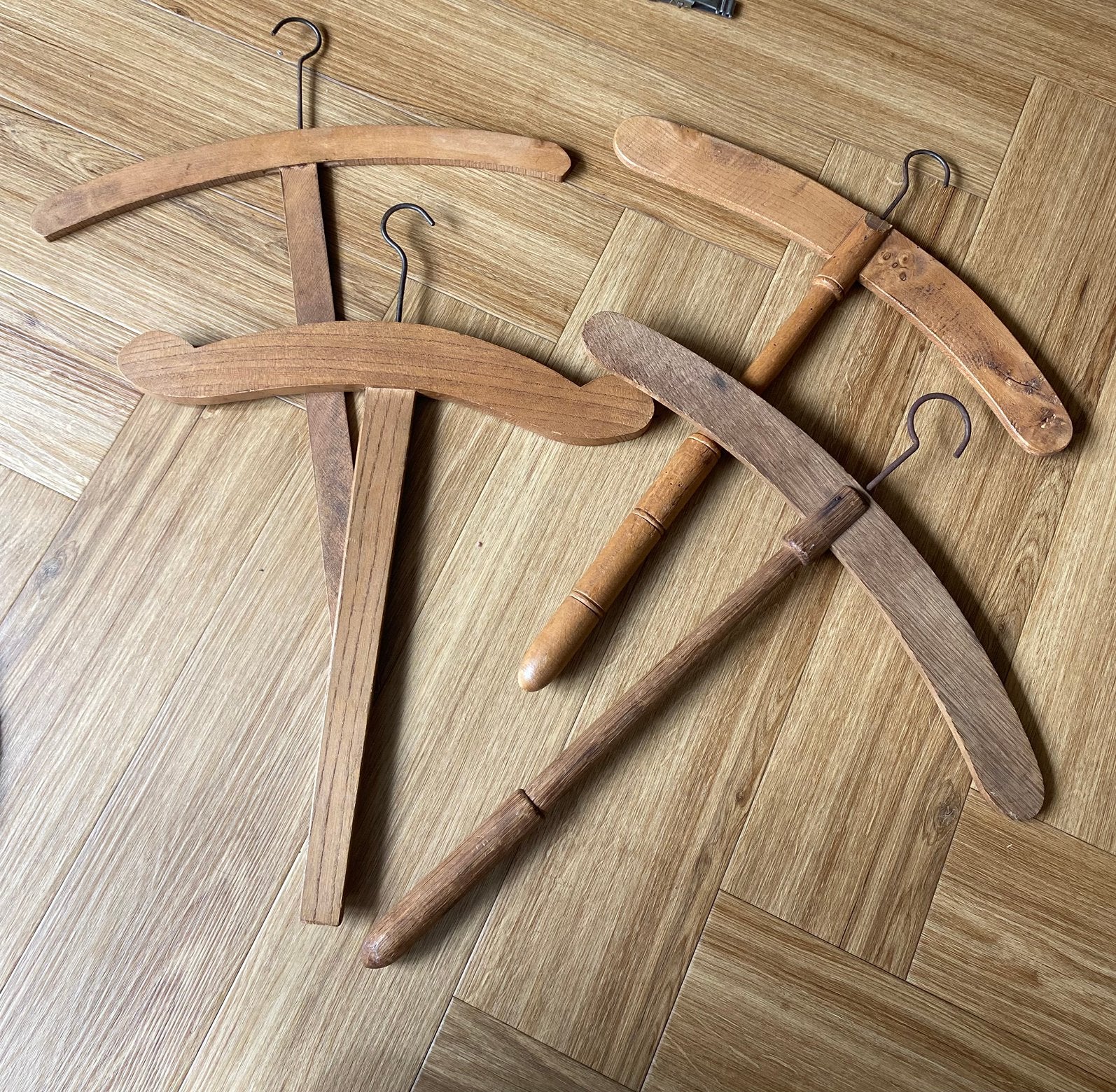 4 antieke franse kledinghangers, Ophalen of Verzenden