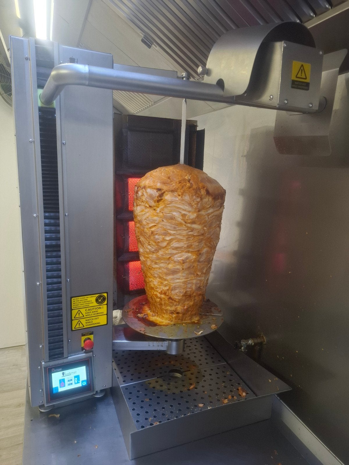 Korkmaz Automatische Döner Robot Spies Snijder KM 150, Witgoed en Apparatuur, Fornuizen, Ophalen of Verzenden