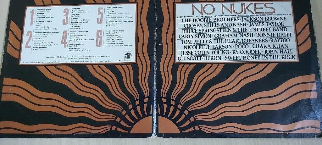 No Nukes 3LP USA (Springsteen,CSN,J Browne,Bonnie Raitt etc), Pop, Ophalen of Verzenden, 12 inch, Overige typen