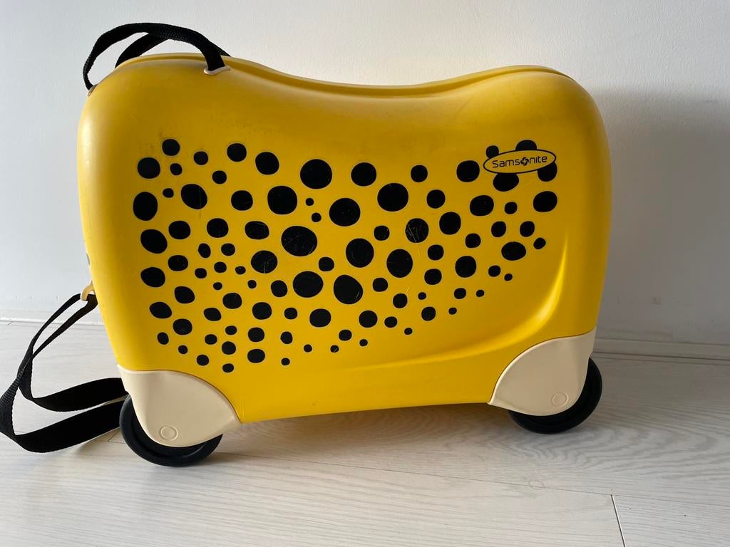 Samsonite dreamrider kindertrolley luipaard, Ophalen, Gebruikt