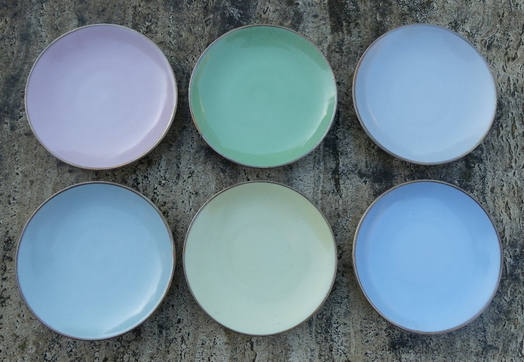 Flora Gouda Holland Pastel Set Snack Pinda schaaltjes, Antiek en Kunst, Ophalen of Verzenden