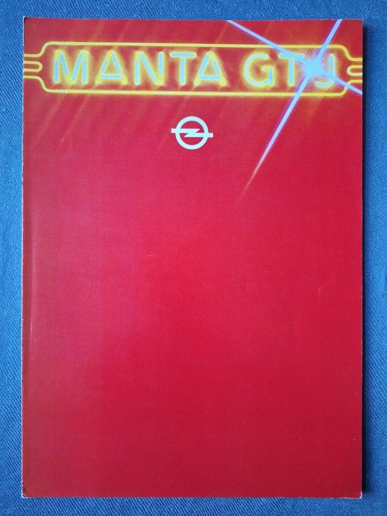 Brochure OPEL MANTA GT-J  /  NL., Boeken, Ophalen of Verzenden, Zo goed als nieuw, Opel