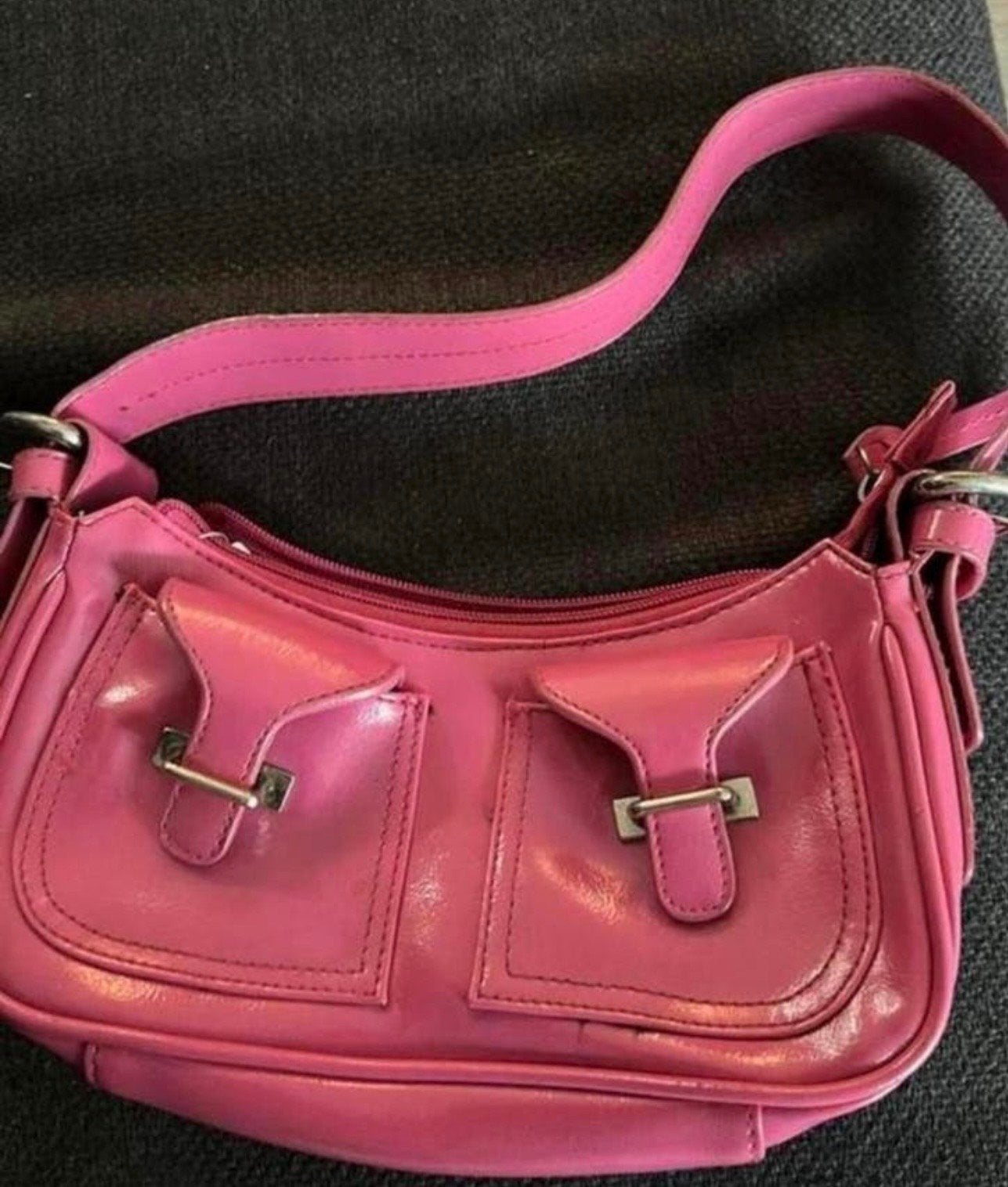 Marc Picard roze lederen handtas - Nieuwstaat, Ophalen of Verzenden, Nieuw, Roze, Handtas