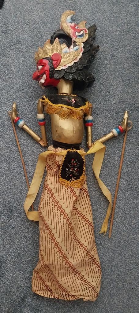 Antieke Balinese Wayang Golek Pop - Handgemaakt, Ophalen of Verzenden