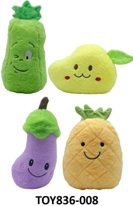 PARTIJ PLUCHE FRUIT 22-27CM ASSORTI GELEVERD, ., Nieuw, Ophalen of Verzenden, .