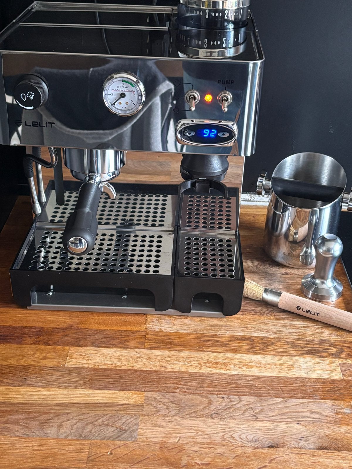 Lelit Anita PL042TEMD Espresso Apparaat met Bonenmaler + PID, Ophalen, Espresso apparaat, Koffiebonen, Zo goed als nieuw