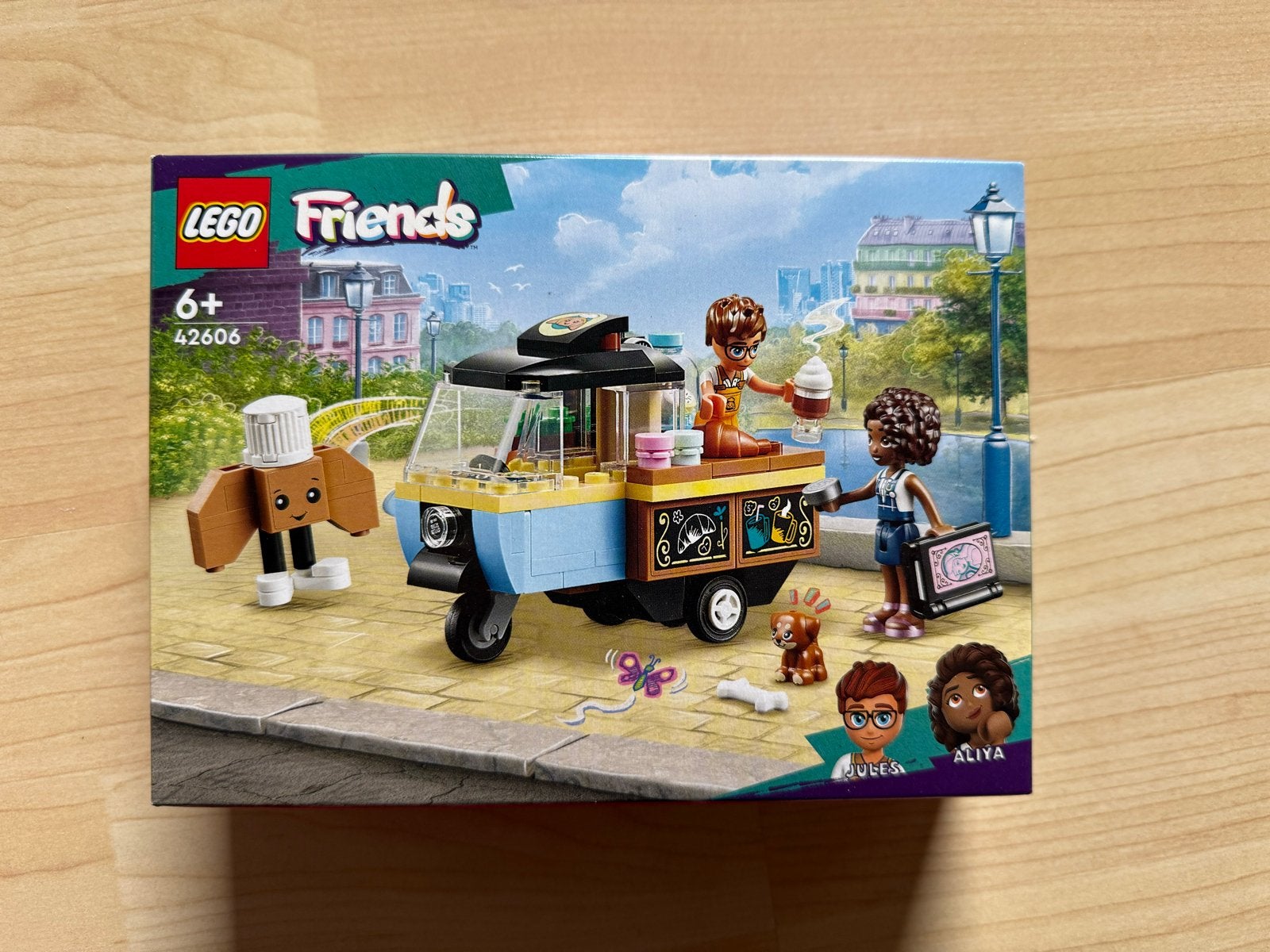 LEGO Friends 42606 Mobiele Bakfiets Café - Nieuw in doos, Nieuw, Friends, Ophalen of Verzenden, Complete set