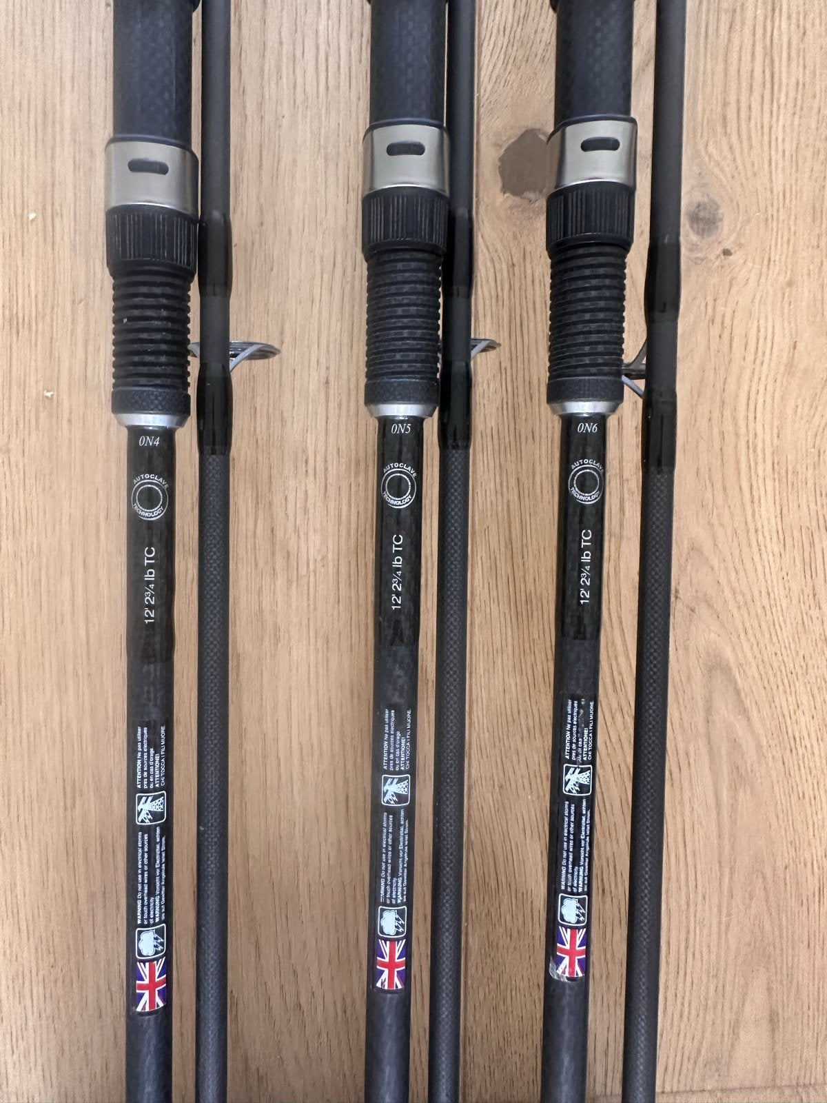 Set van 3 Century Fatboy Slim karperhengels 12ft 2.75lb, Ophalen, Zo goed als nieuw, Werphengel