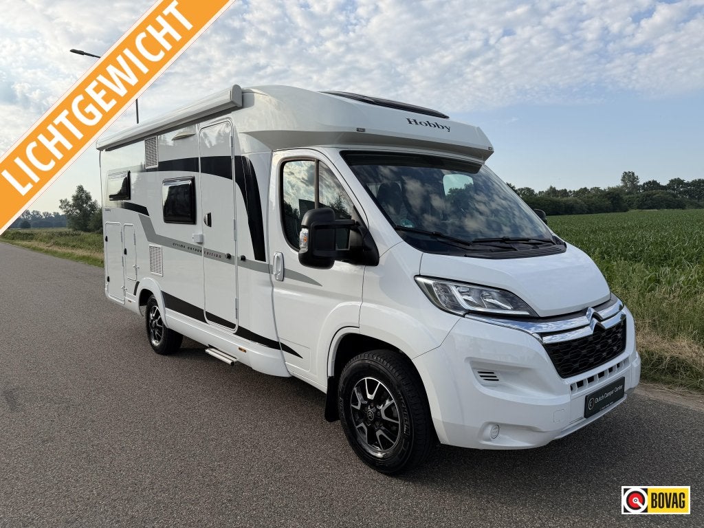 Hobby On Tour Edition 65 GE, 2x Airco, Thule lift, Compact, Caravans en Kamperen, Campers, Afzuigkap, Hobby, 6 tot 7 meter, Bedrijf