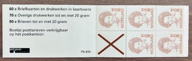 Nederland nvph PB43a, Postzegels en Munten, Postzegels | Nederland, Verzenden, Na 1940, Postfris