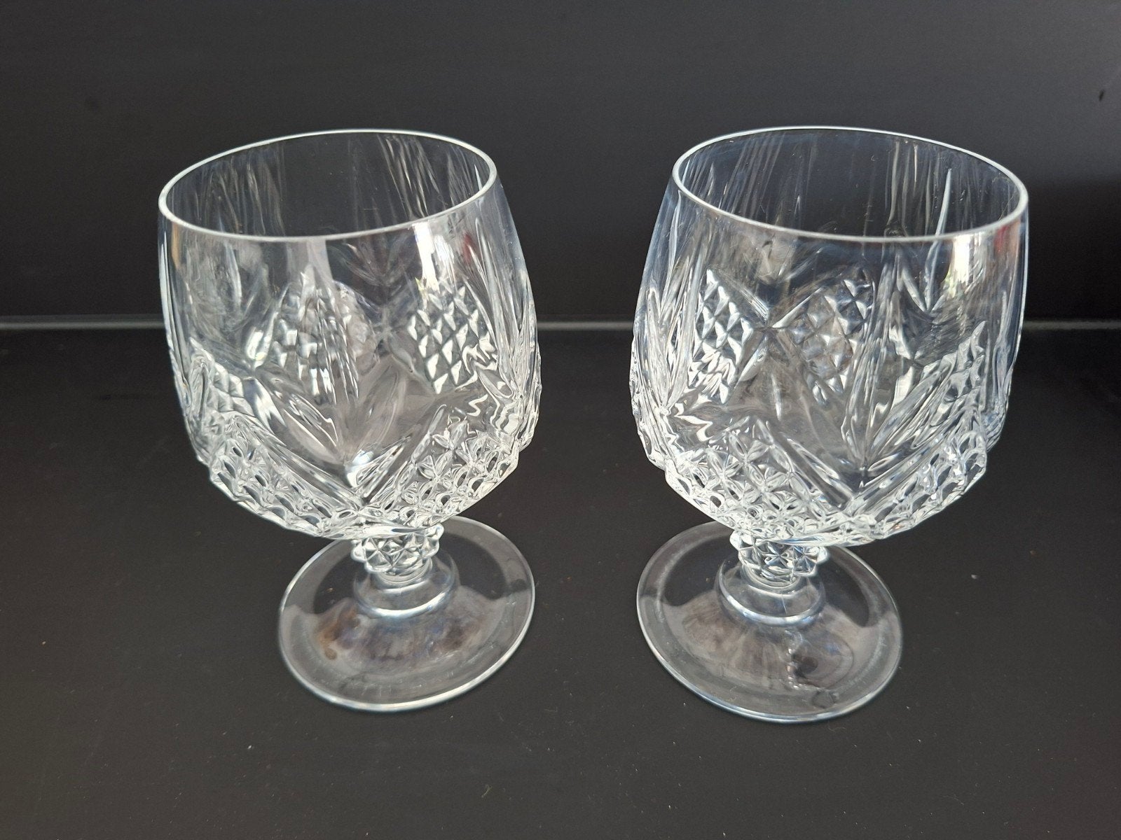 Set van 2 Kristallen Cognac Glazen, Ophalen of Verzenden