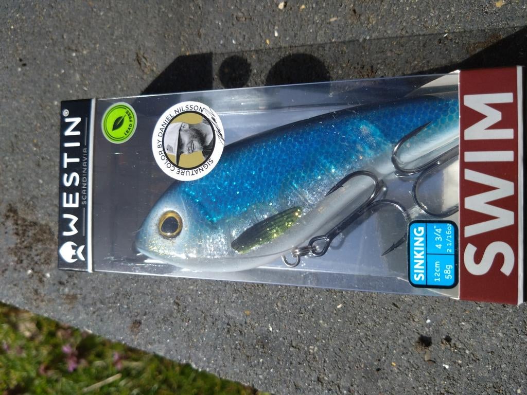 Westin Swim 12cm Sinking 58g - Daniel Nilsson Virgin Mary, Watersport en Boten, Hengelsport | Roofvissen, Ophalen of Verzenden