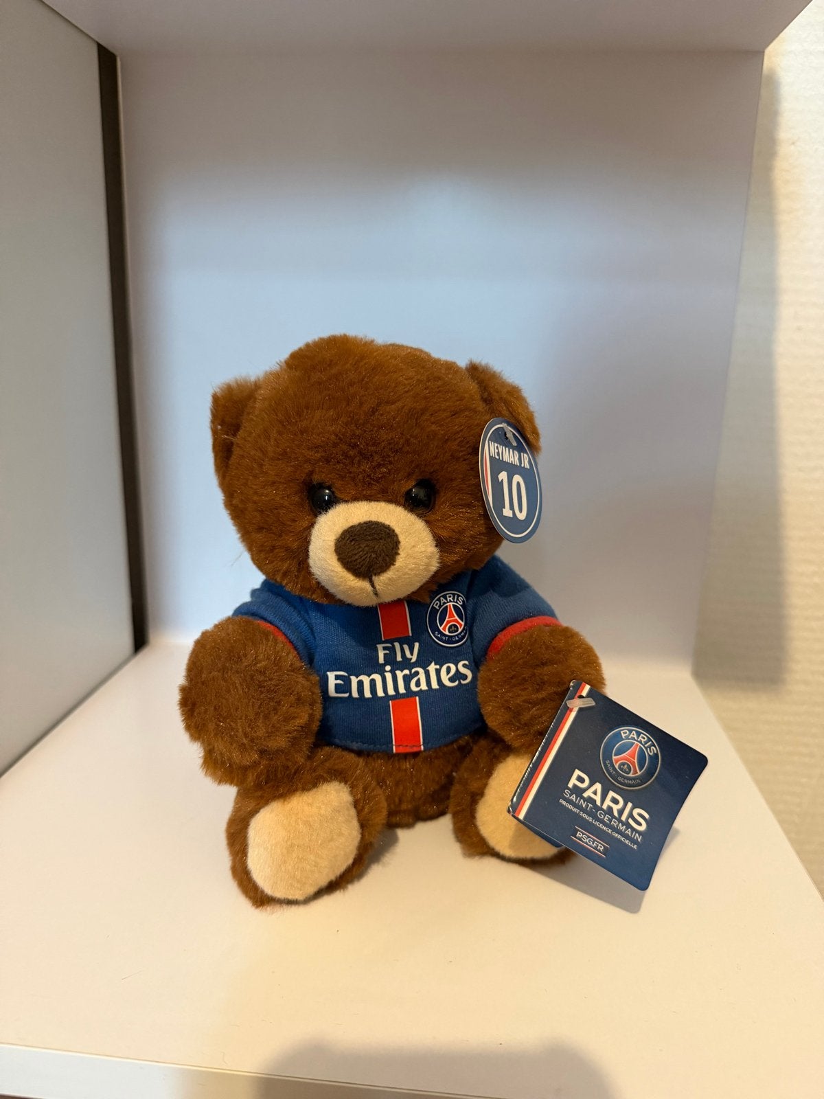PSG Neymar Jr. 10 knuffelbeer - Zo goed als nieuw, Overige merken, Overige karakters, Beer, Ophalen of Verzenden