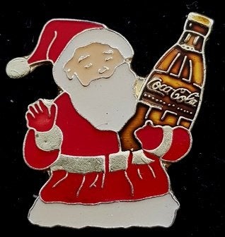Coca Cola kerstman pin, Verzamelen, Speldjes, Pins en Buttons, Verzenden, Nieuw, Merk, Speldje of Pin