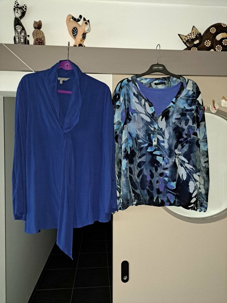 Ulla Popken en Witteveen blouses mt 46/48, Kleding | Dames, Blauw, Maat 46/48 (XL) of groter, Ulla Popken, Ophalen of Verzenden