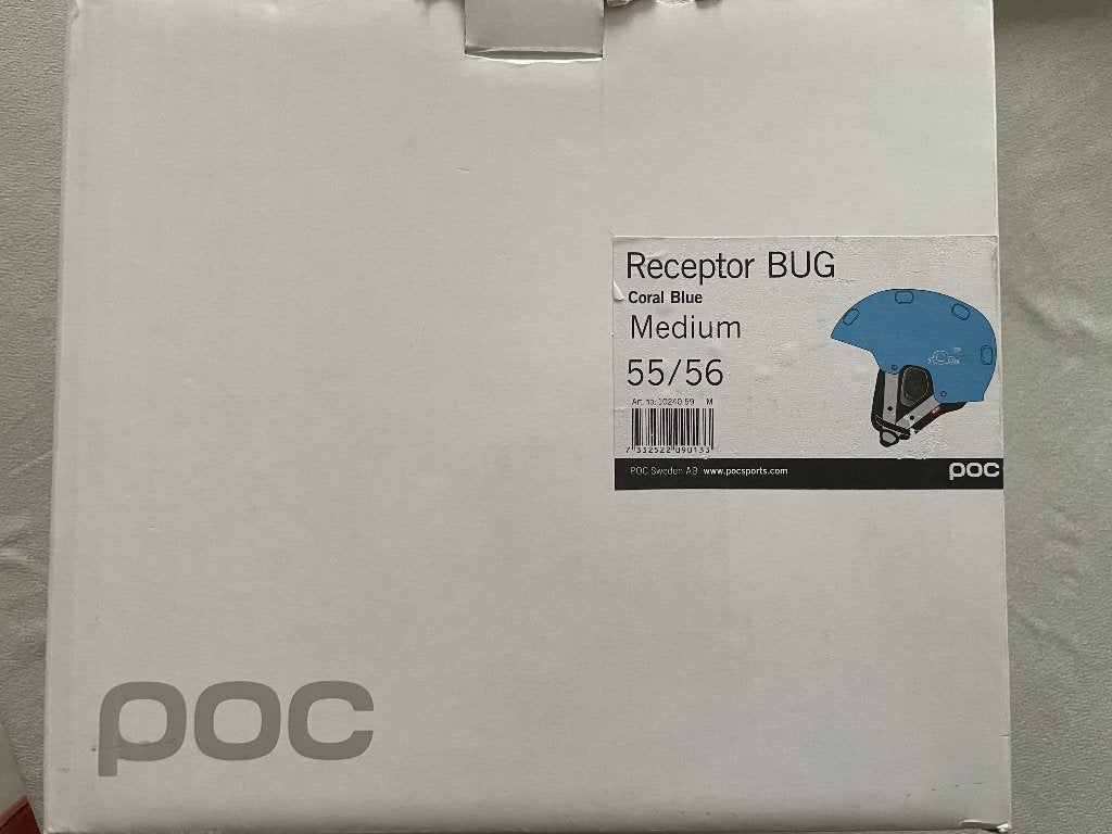 POC - Snowboard helm Receptor BUG Coral Blue, Verzenden, Zo goed als nieuw, Helm of Bescherming