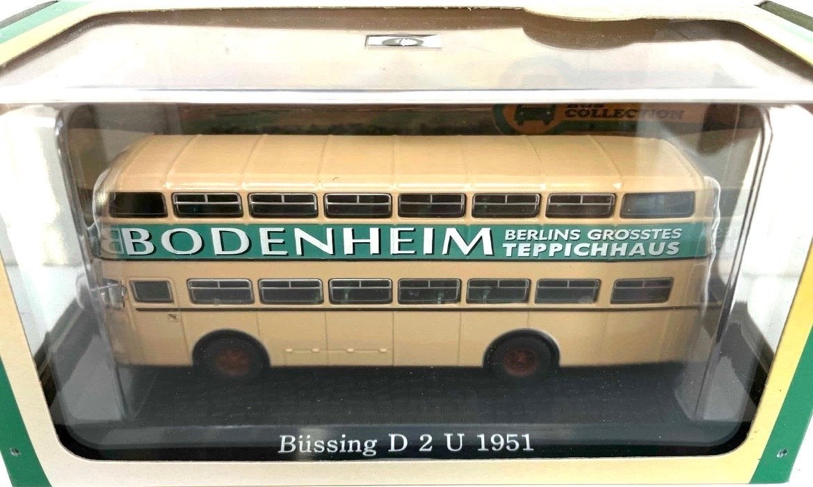 Büssing D 2 U 1951 Dubbeldekker Bus Model, Ophalen of Verzenden, Nieuw