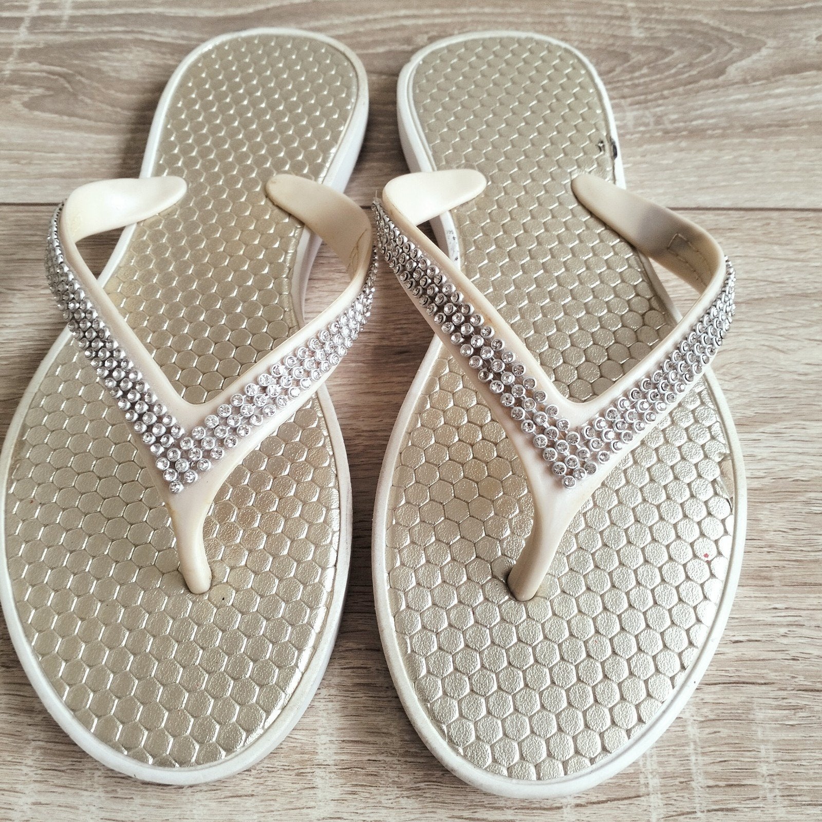 dames teen slipper mt 38 met steentjes, Slippers, Overige kleuren, Ophalen of Verzenden, Gedragen
