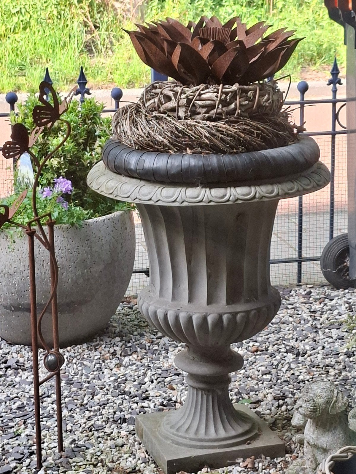 Twee tuin bokale (zie omschrijving), Tuin en Terras, Ophalen, Gebruikt