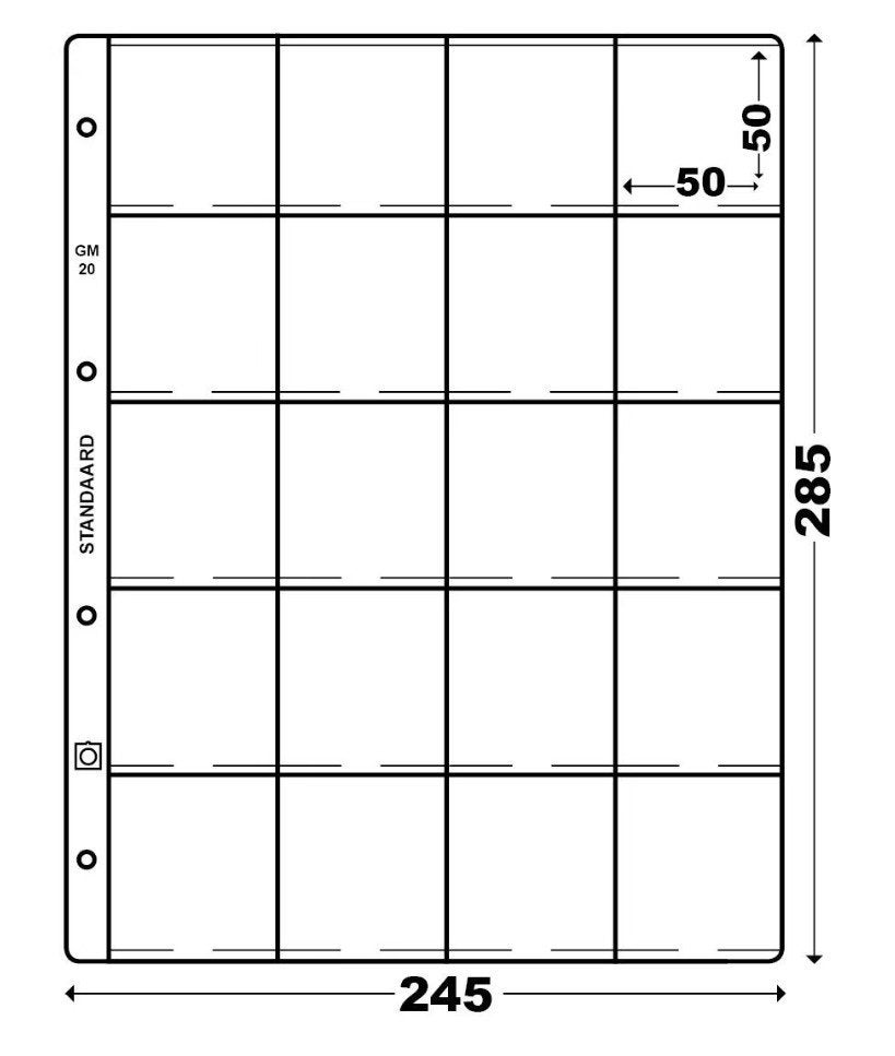 Hartberger GM20 insteekbladen (10 stuks), Postzegels en Munten, Ophalen of Verzenden, Verzamelmap