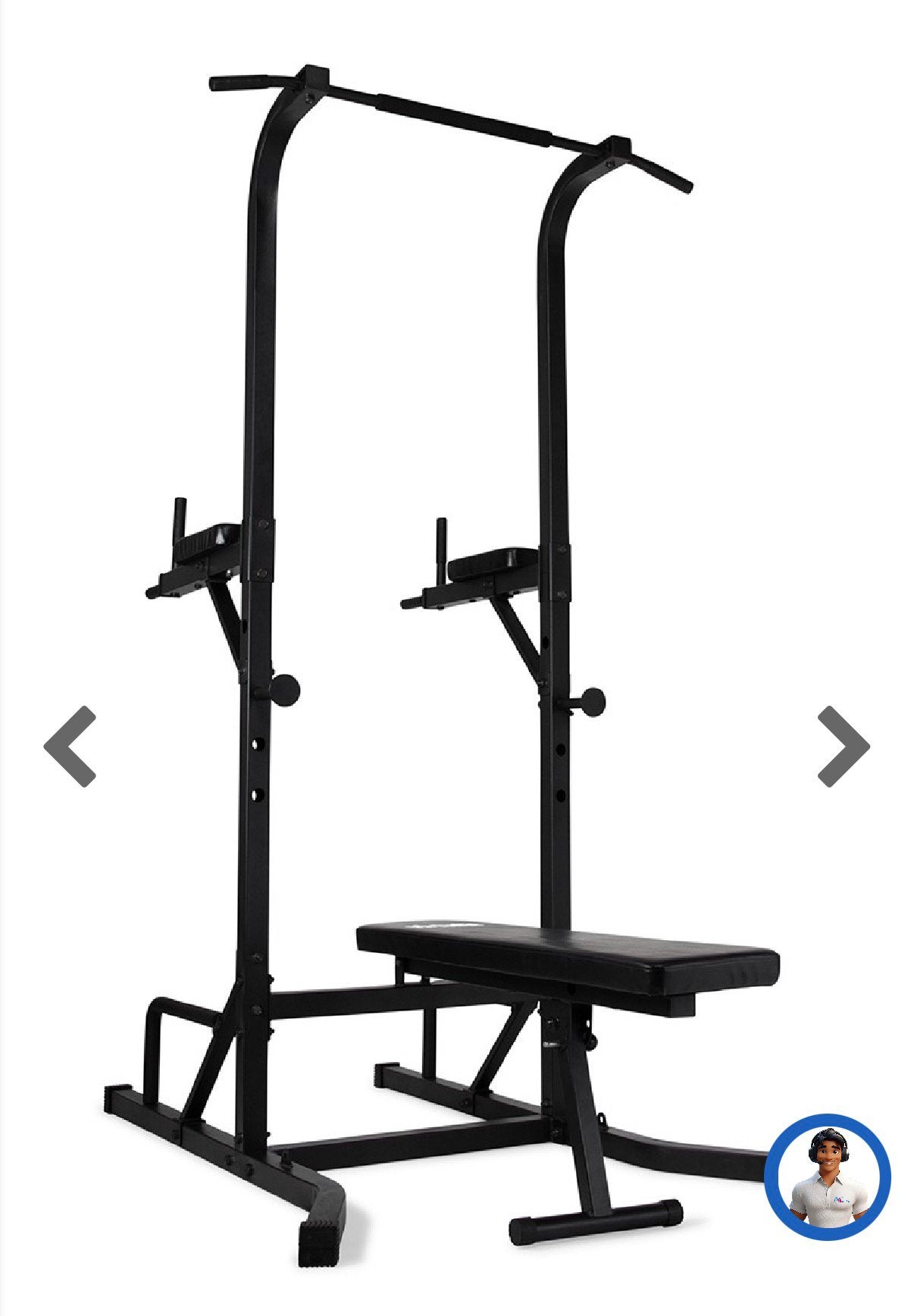 Fitnessbank Virtufit (Power Tower Deluxe), Ophalen, Nieuw, Benen, Fitnessbank